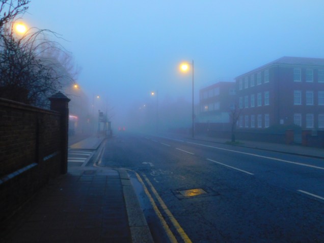 London in the fog